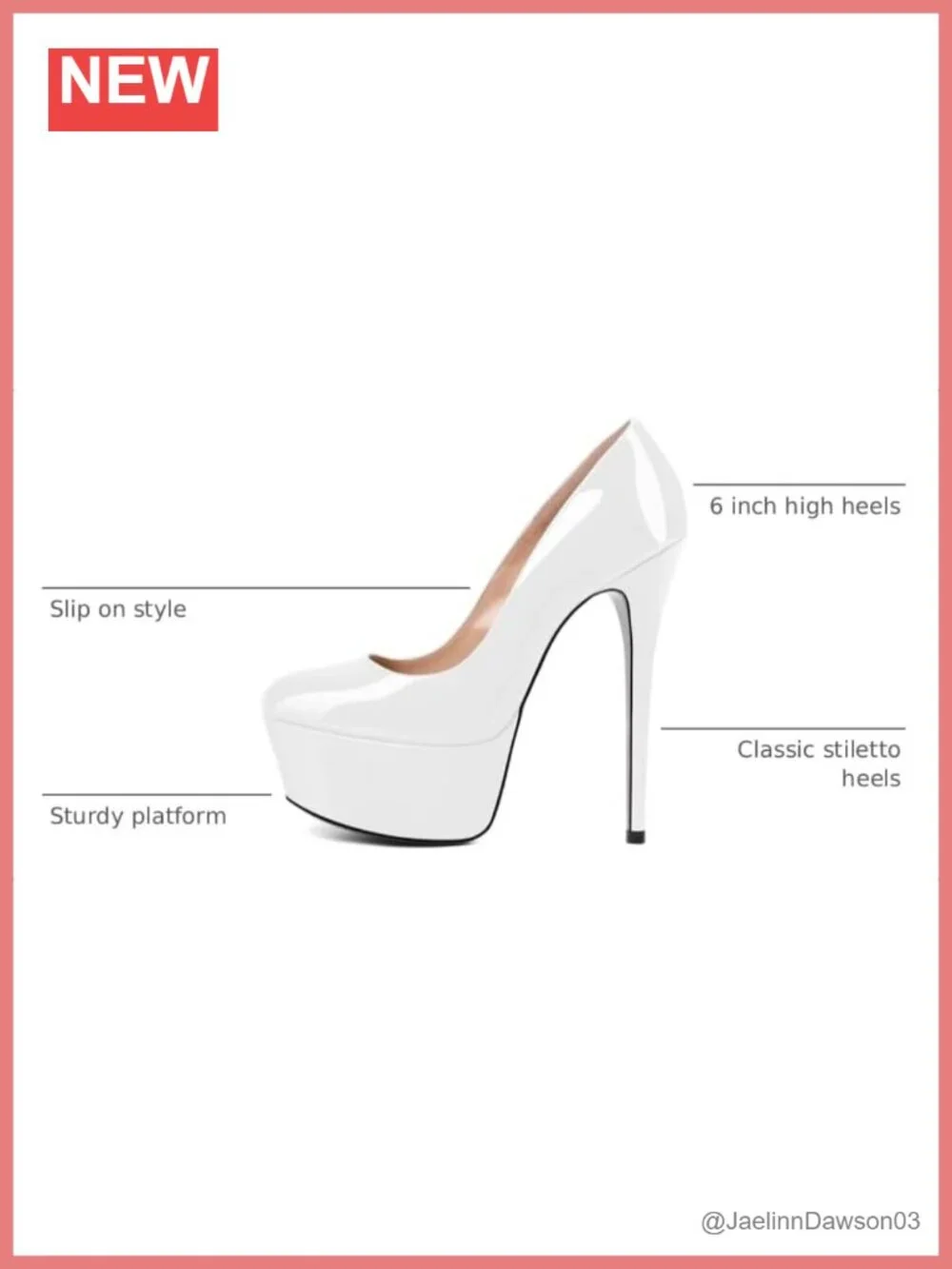 Women's 6 Inch Platform Pumps Stiletto Heels Round Toe Slip On Party Shoes